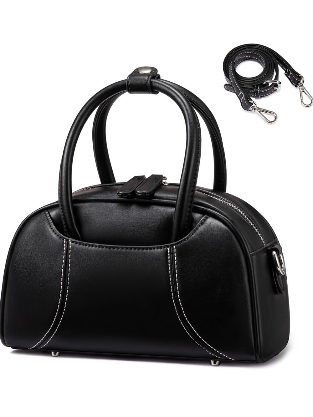 Women Trendy Handbags Mini Vintage Hobo Clutch with Detachable Strap